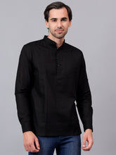 FireFish Men's Slim Fit Full Sleeve Daily Wear Cotton Short Kurta