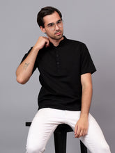 FireFish Men's Slim Fit Half Sleeve Daily Wear Cotton Short Kurta