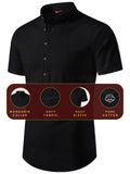 FireFish Men's Slim Fit Half Sleeve Beige Color Pure Cotton Short Kurta