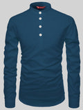 FireFish Men's Slim Fit Grey with White Color Cotton Short Kurta Pack 2