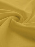 FireFish Men's Slim Fit Full Sleeve Yellow Cotton Short Kurta