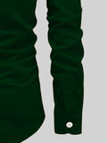 FireFish Men's Slim Fit Dark Teal With White Cotton Short Kurta Pack 2
