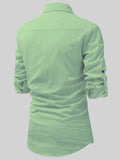FireFish Men's Slim Fit Dark Teal With White Cotton Short Kurta Pack 2