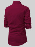 FireFish Men's Slim Fit Dark Teal With White Cotton Short Kurta Pack 2