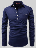 FireFish Men's Slim Fit Dark Teal With White Cotton Short Kurta Pack 2