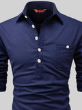 FireFish Men's Slim Fit Dark Teal With White Cotton Short Kurta Pack 2