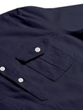 FireFish Men's Slim Fit Double Pocket Beige With Black Cotton Short Kurta Pack 2