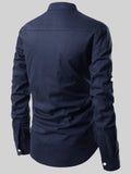 FireFish Men's Slim Fit Peach With Black Color Cotton Short Kurta Pack 2