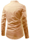 FireFish Men's Slim Fit Double Pocket Beige Color Pure Cotton Short Kurta