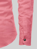 FireFish Men's Slim Fit Peach With Black Color Cotton Short Kurta Pack 2