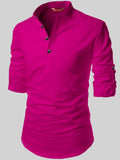 FireFish Men's Slim Fit Full Sleeve Yellow Cotton Short Kurta