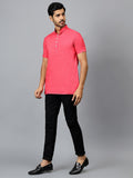 FireFish Men's Slim Fit Beige with Black Color Pure Cotton Half Sleeve Short Kurta Pack 2