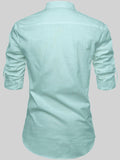 FireFish Men's Slim Fit Full Sleeve Yellow Cotton Short Kurta