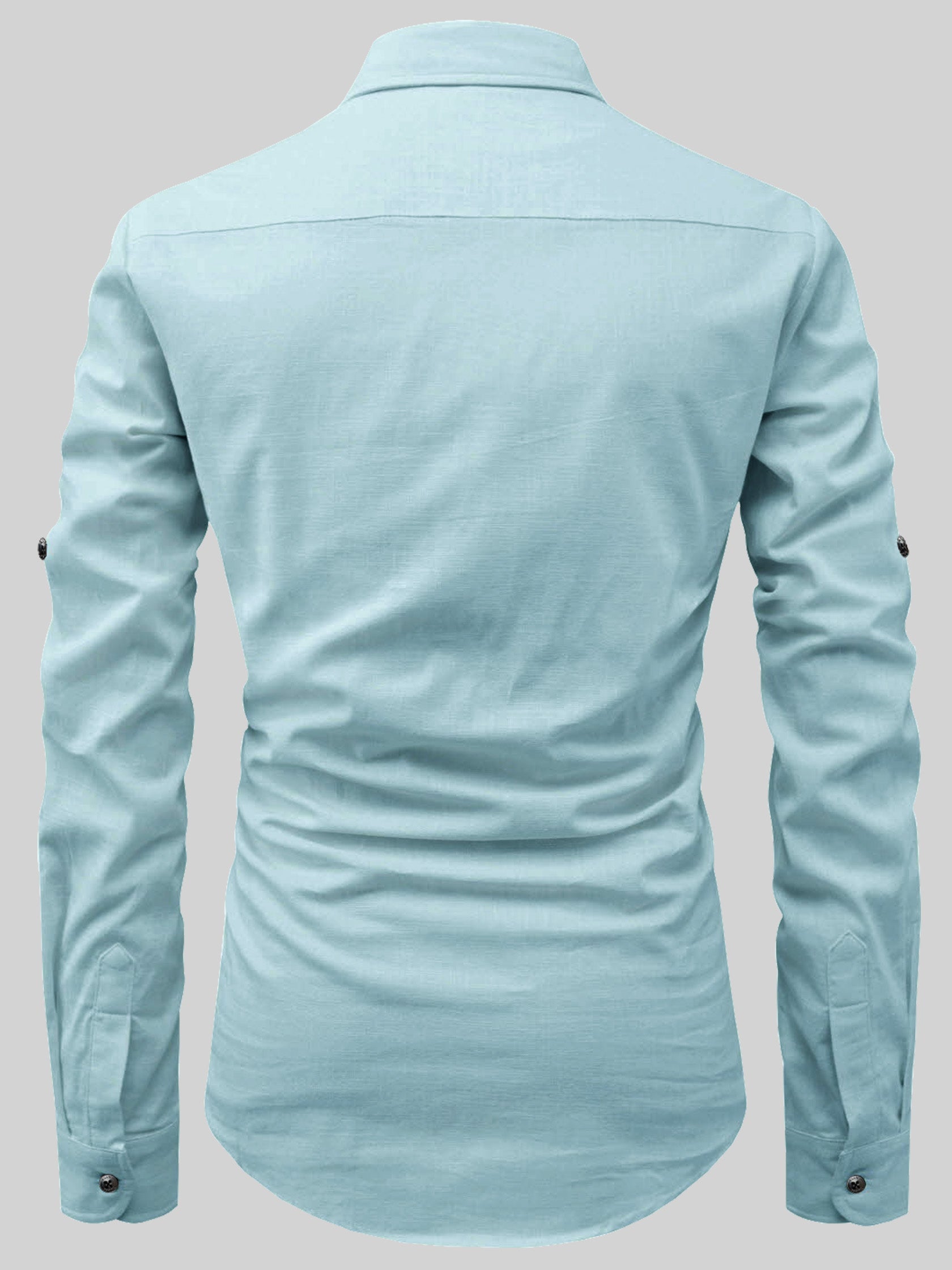 FireFish Men's Slim Fit Light Pista with White Cotton Short Kurta Pack 2