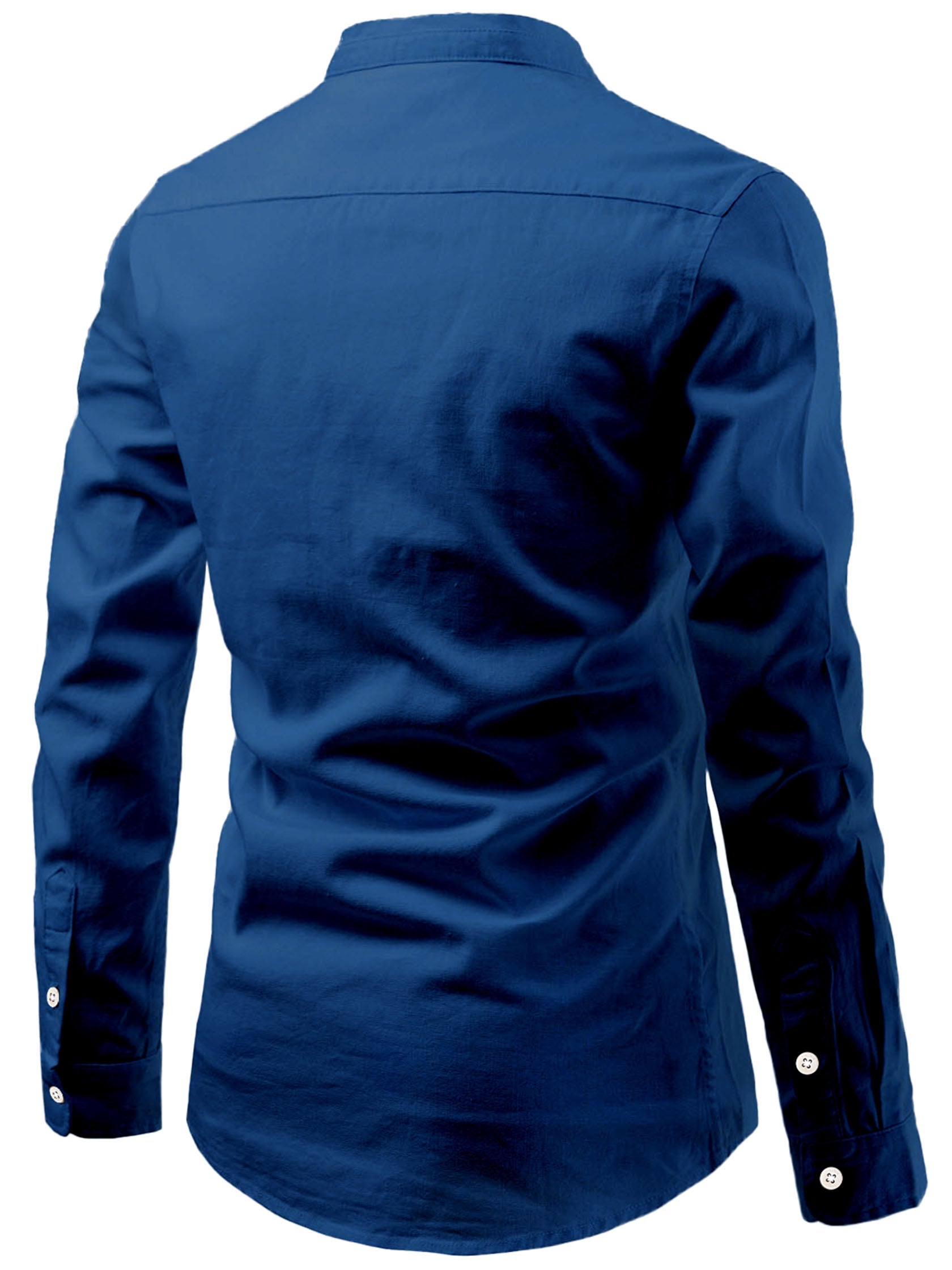 FireFish Men's Slim Fit Double Pocket Beige With Black Cotton Short Kurta Pack 2