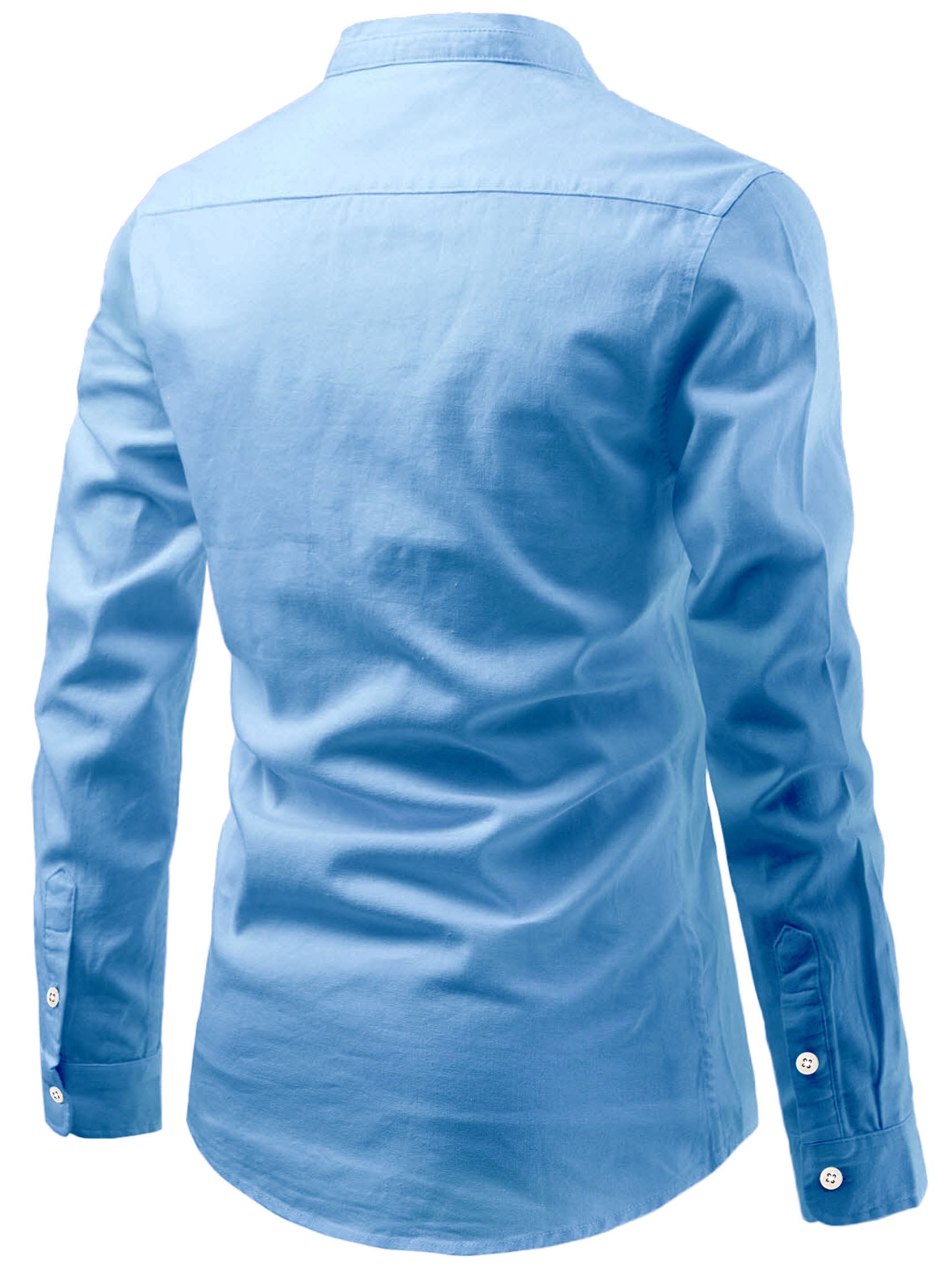 FireFish Men's Slim Fit Double Pocket Beige With White Cotton Short Kurta Pack 2