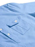 FireFish Men's Slim Fit Double Pocket Beige With White Cotton Short Kurta Pack 2
