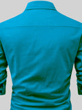FireFish Men's Slim Fit Dark Teal With White Cotton Short Kurta Pack 2