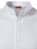 FireFish Men's Slim Fit Half Sleeve Beige Color Pure Cotton Short Kurta