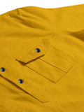 FireFish Men's Slim Fit Double Pocket Beige Color Pure Cotton Short Kurta