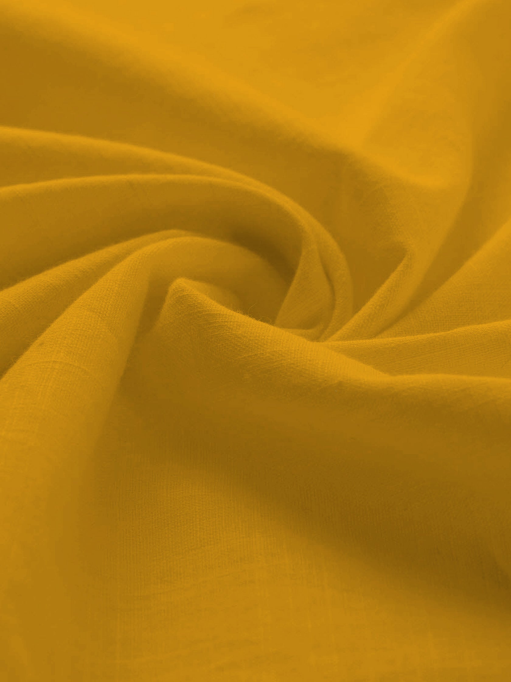 FireFish Men's Slim Fit Full Sleeve Yellow Cotton Short Kurta