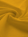 FireFish Men's Slim Fit Full Sleeve Yellow Cotton Short Kurta
